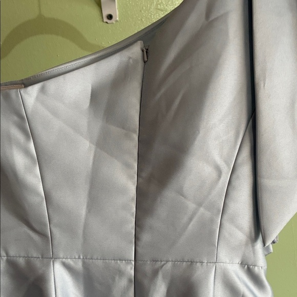 ALFRED SUNG Light Blue One-Shoulder Dress - Picture 4 of 8